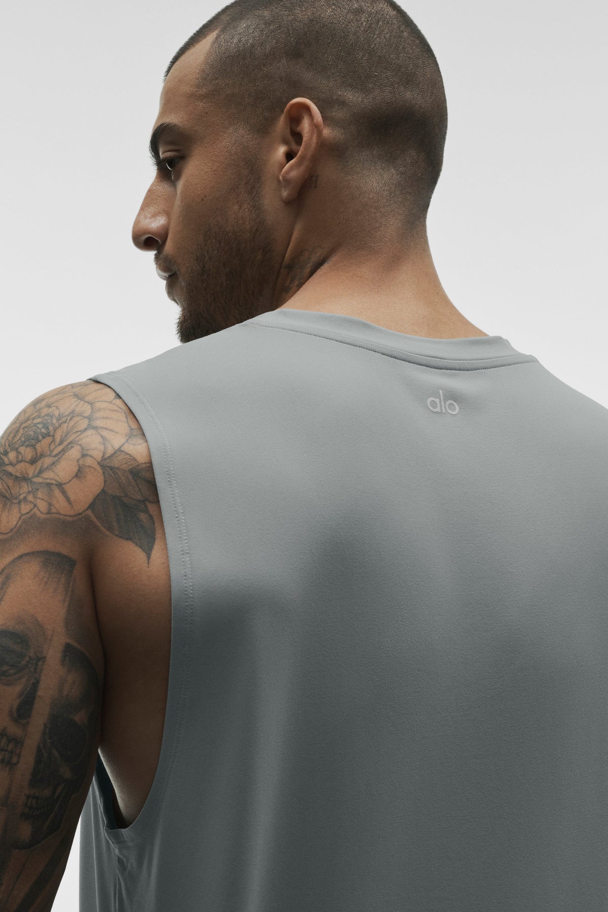 Alo Yoga Conquer Muscle Tank in Monument, product image 3 of 4