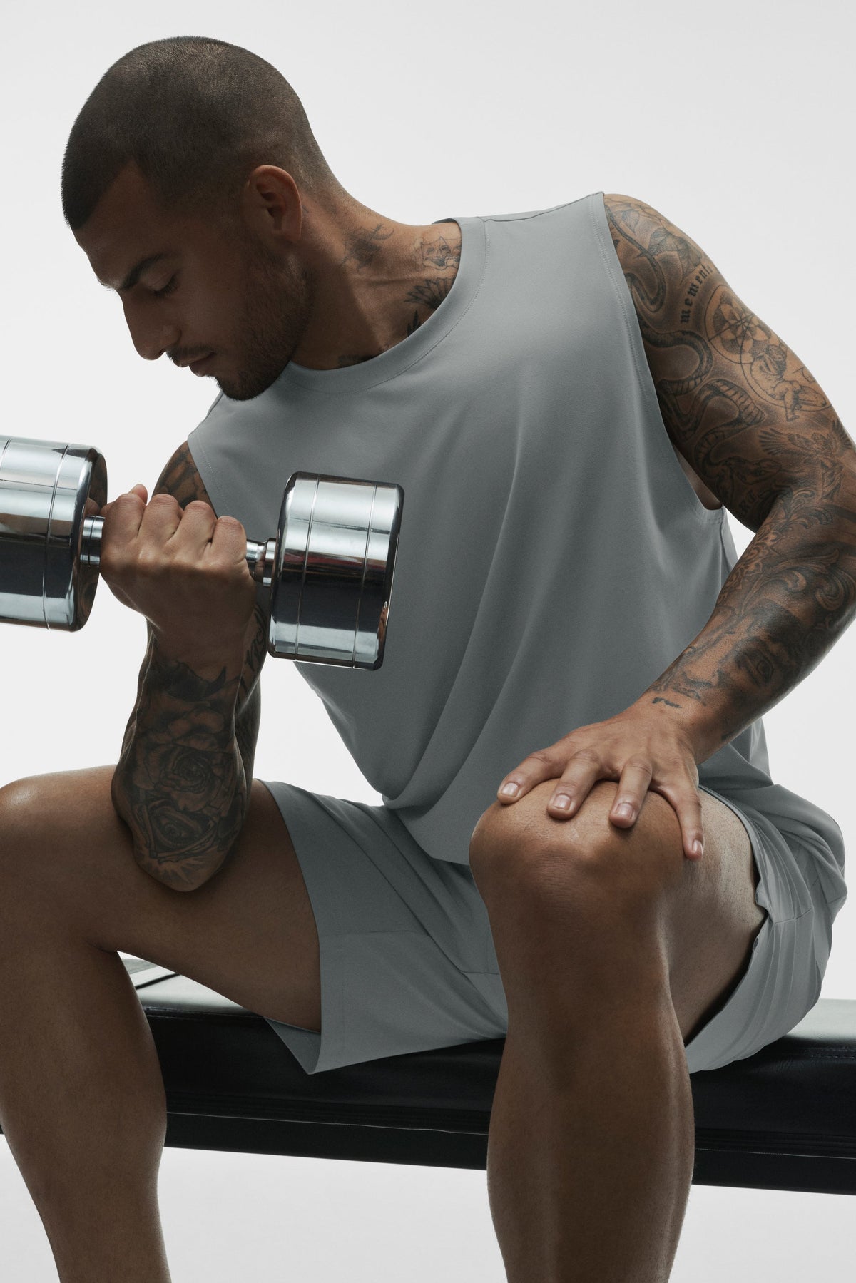 Alo Yoga Conquer Muscle Tank in Monument, product image 4 of 4