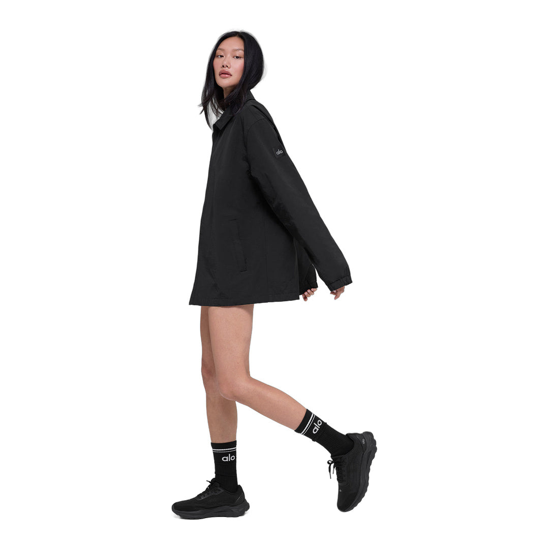 alo Torrent Overshirt - Black by Alo Yoga