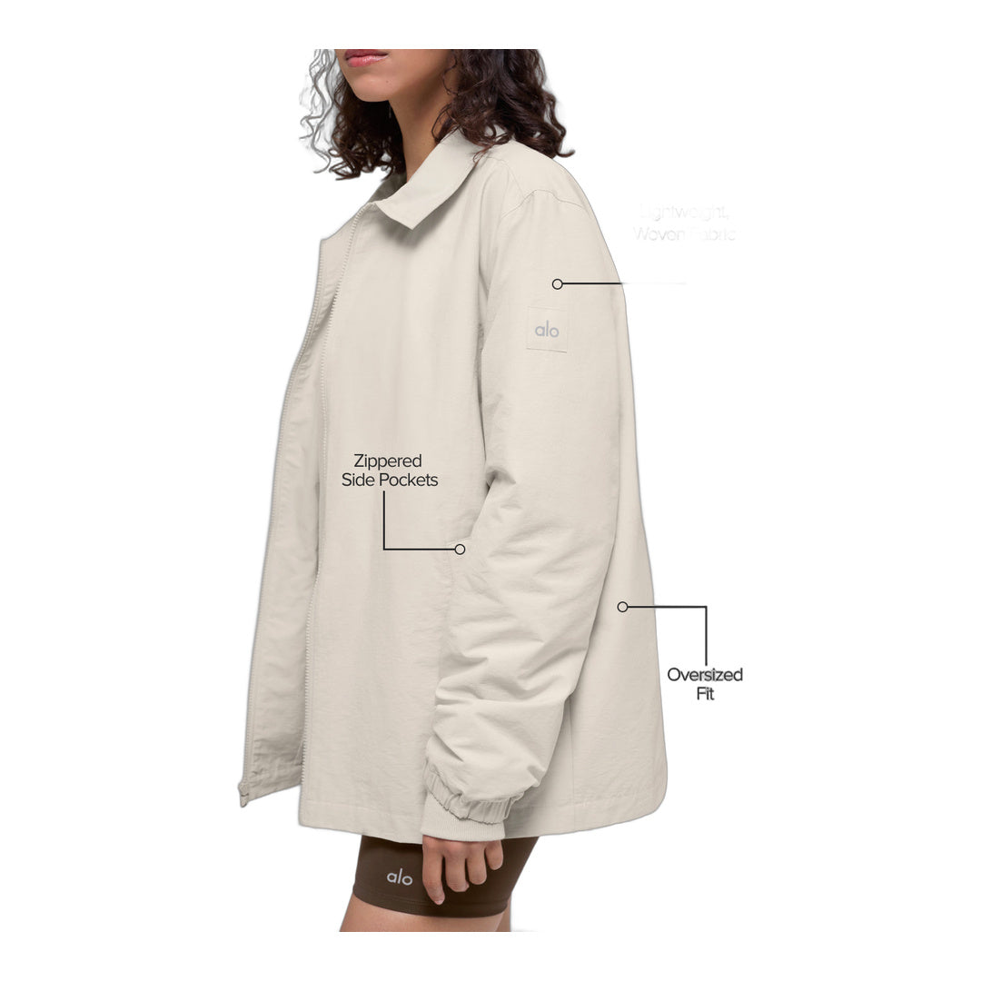 alo Torrent Overshirt - Bone by Alo Yoga