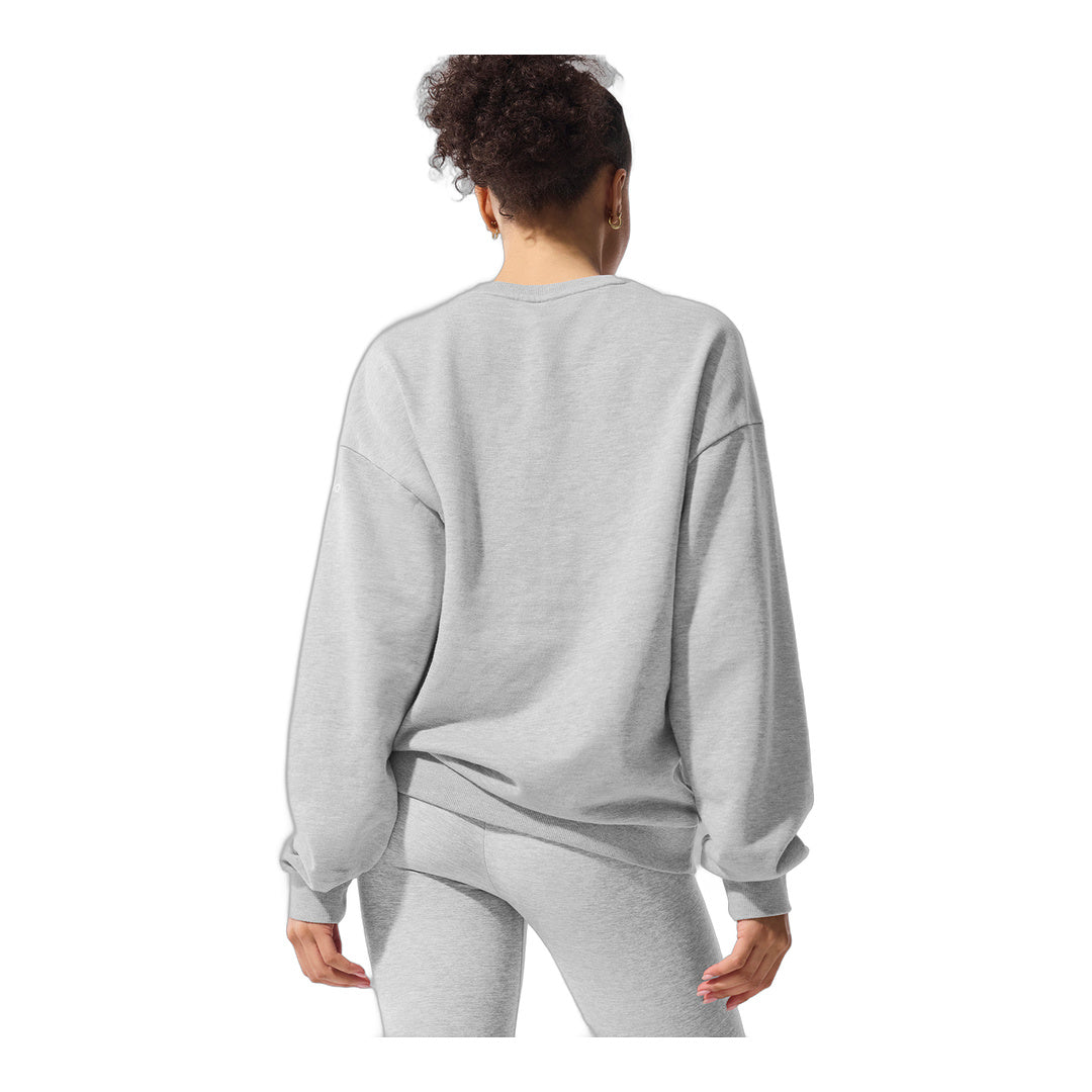 alo Chill Crew Neck Pullover - Athletic Heather Grey by Alo Yoga