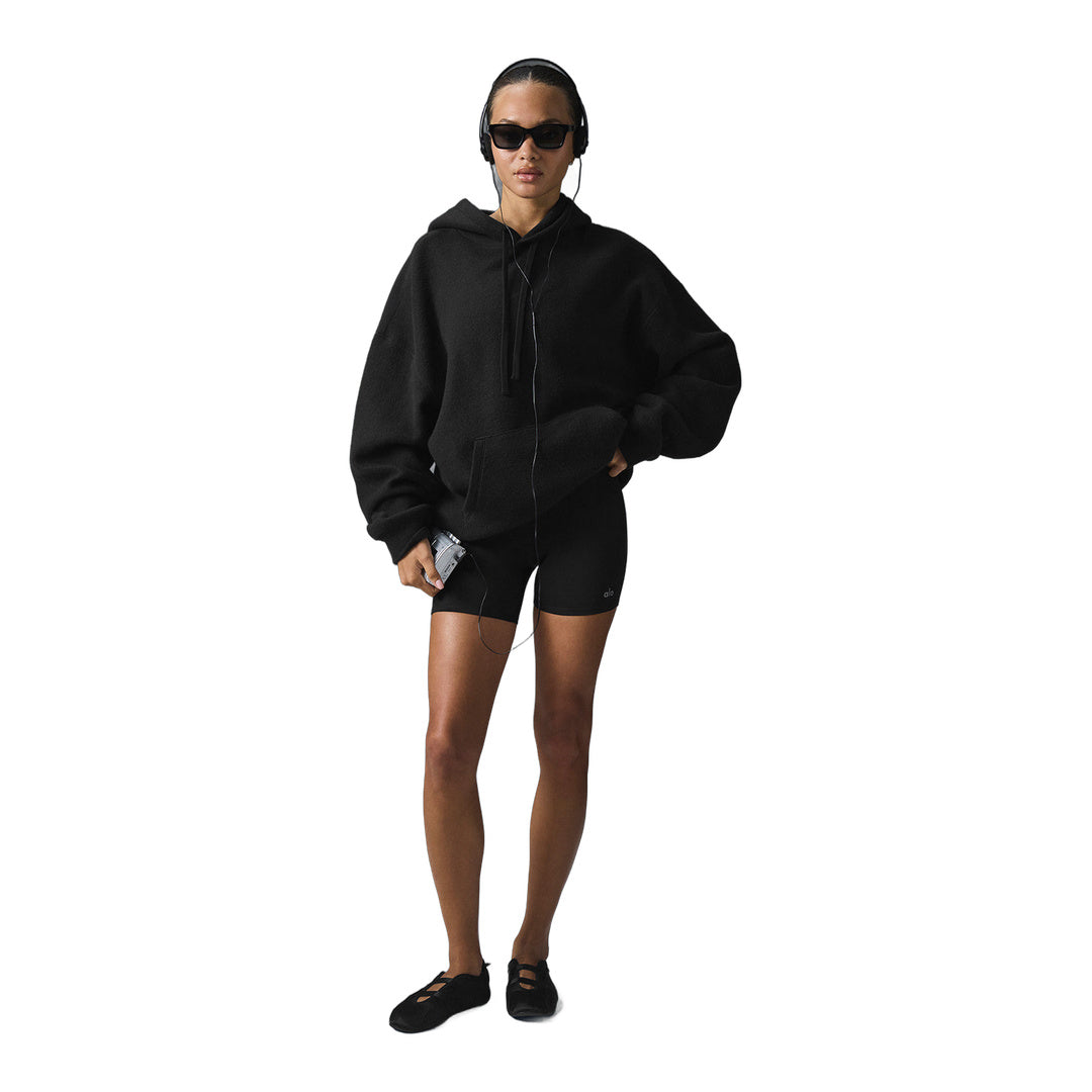alo Triumph Restore Hoodie - Black by Alo Yoga