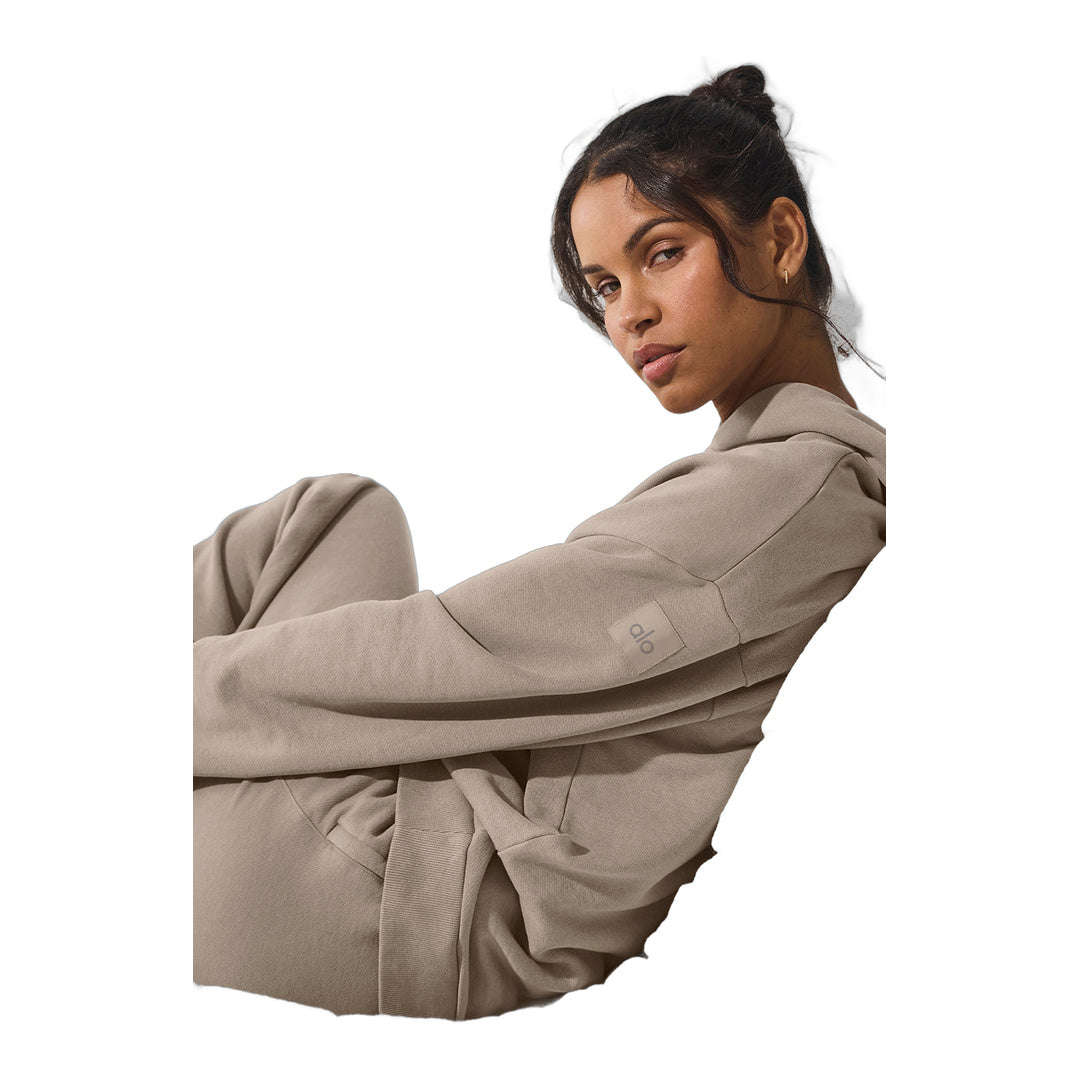 alo Chill Vintage Wash Hoodie - Gravel Wash by Alo Yoga