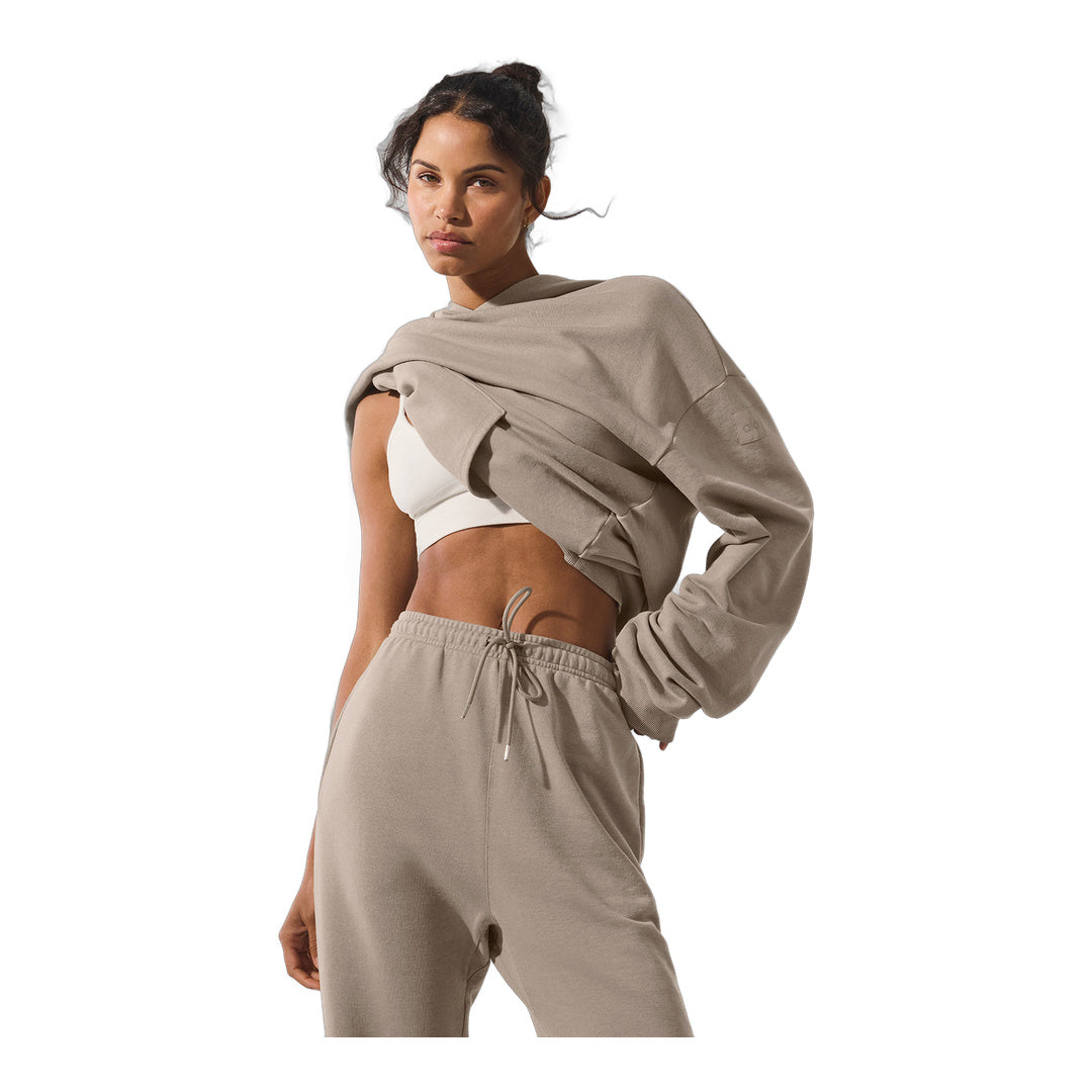 alo Chill Vintage Wash Hoodie - Gravel Wash by Alo Yoga