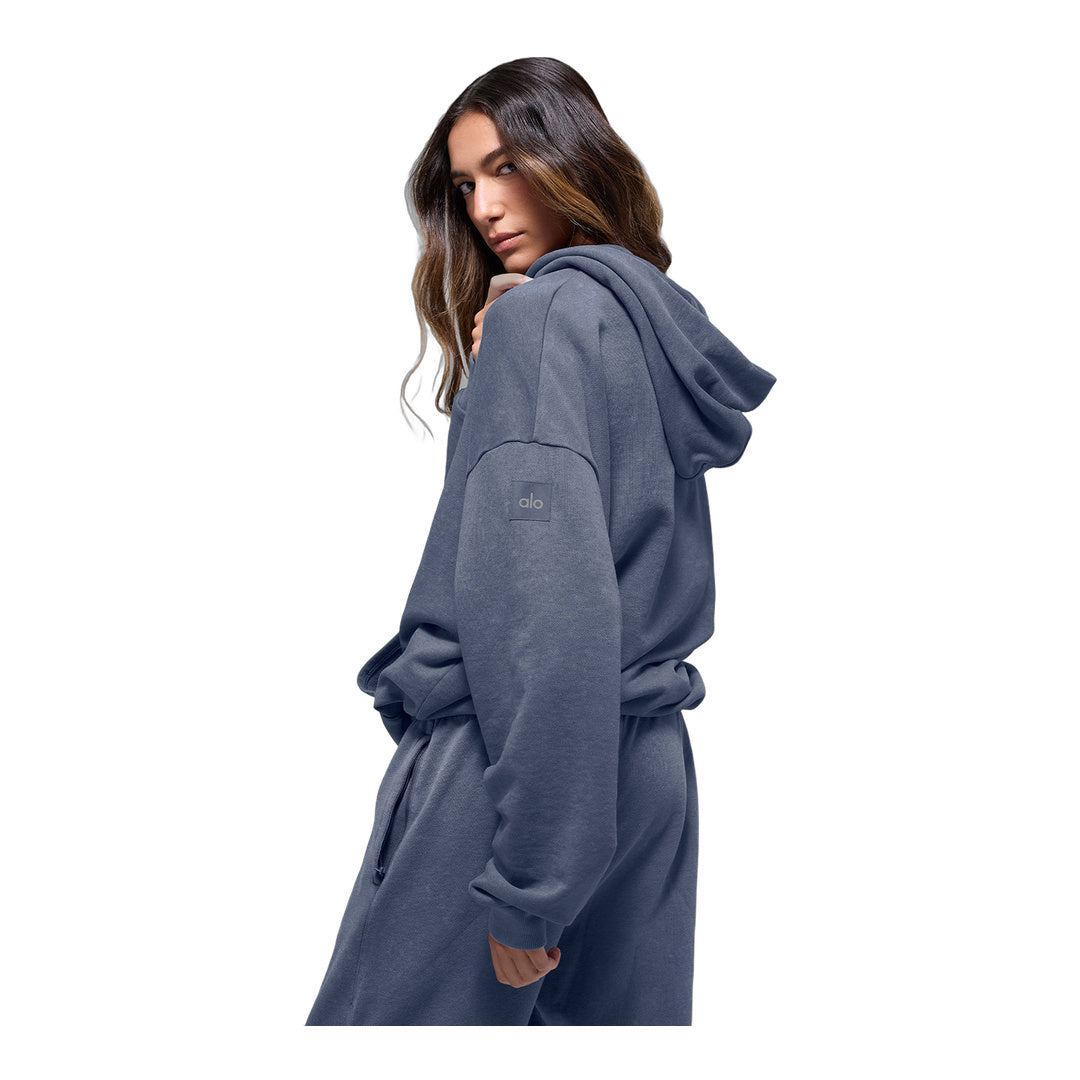 alo Chill Vintage Wash Hoodie - Bluestone Wash by Alo Yoga