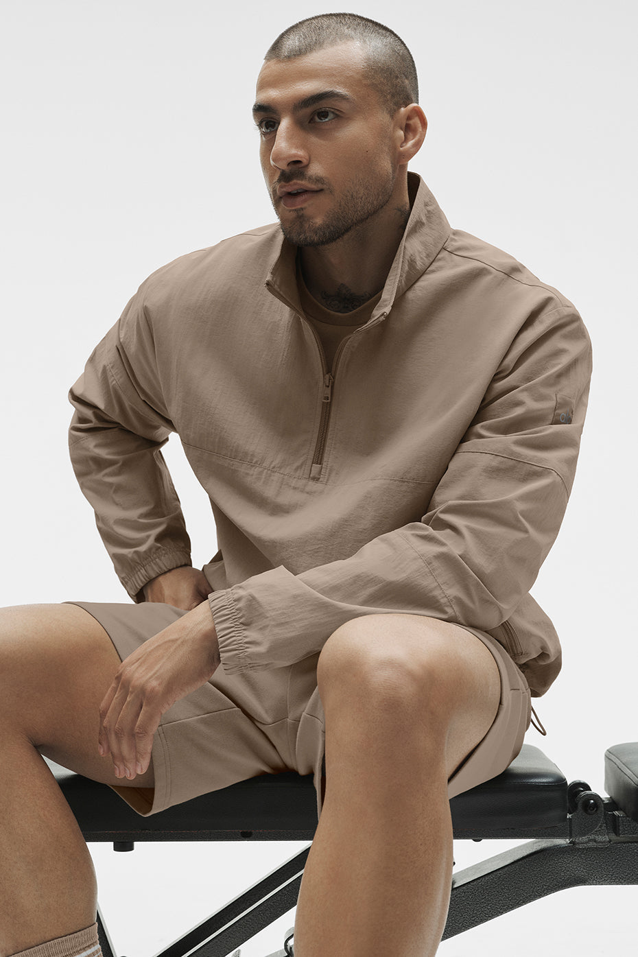 Light Weight Takeaway Track Pullover - Gravel (M3259R)