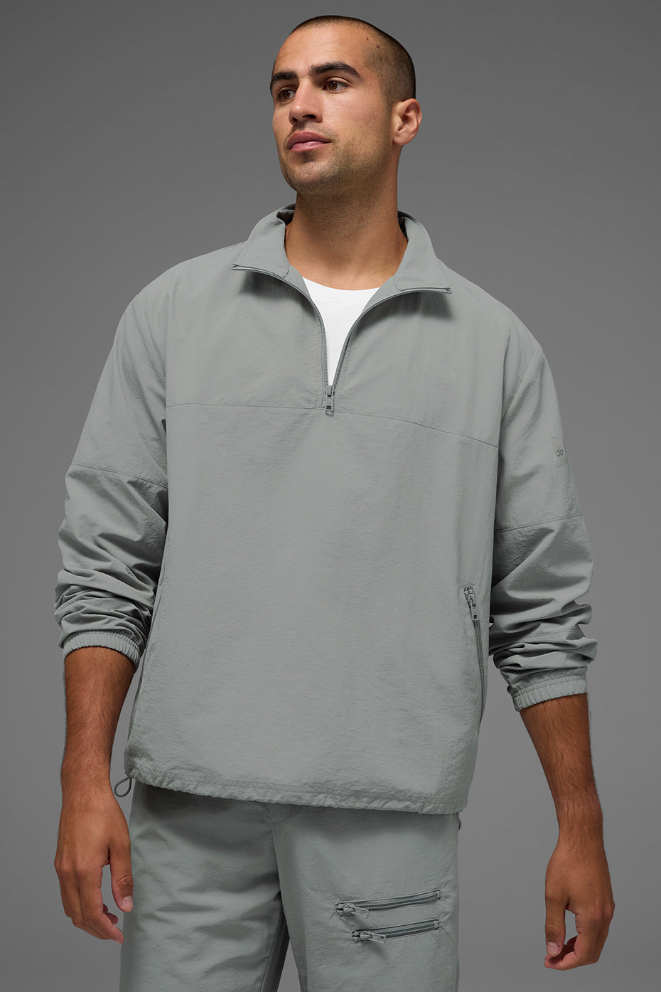 Light Weight Takeaway Track Pullover - Lunar Grey (M3259R)