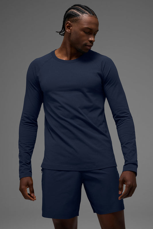 ALO Vapor Crewneck Long Sleeve - Navy (M3266R)