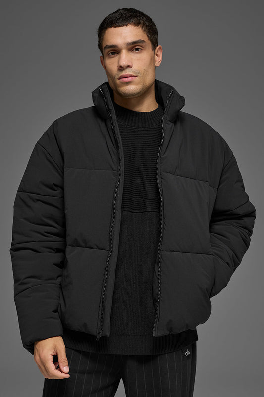 Stretch Woven Street Puffer - Black (M4134R)