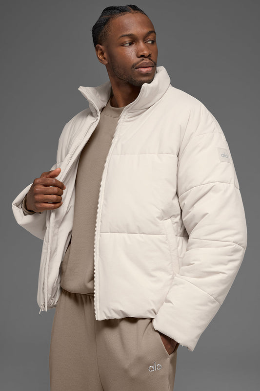 Stretch Woven Street Puffer - Bone (M4134R)