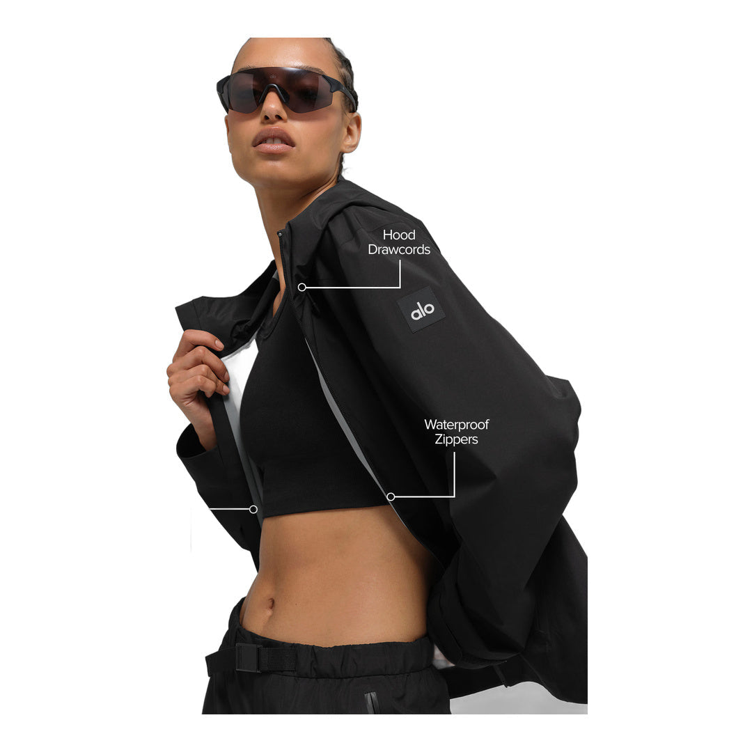 alo Alpha Shell Jacket - Black by Alo Yoga