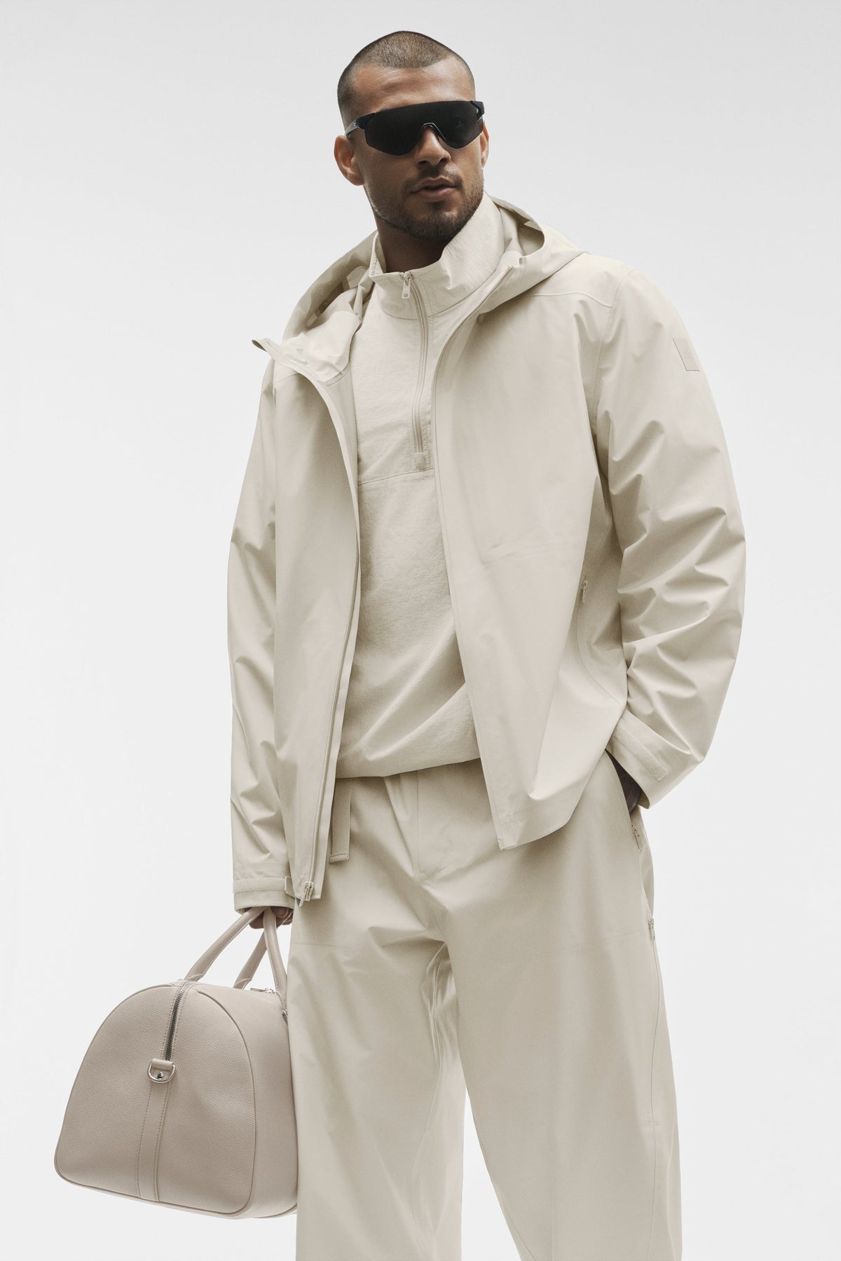 Alo Yoga Alpha Shell Jacket in Bone, product image 5 of 6