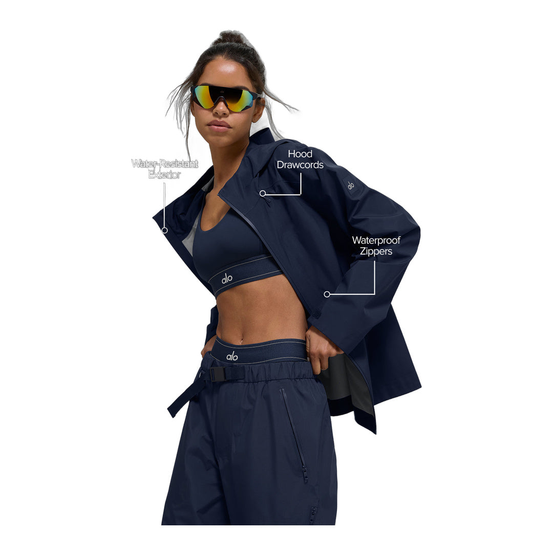 alo Alpha Shell Jacket - Navy by Alo Yoga