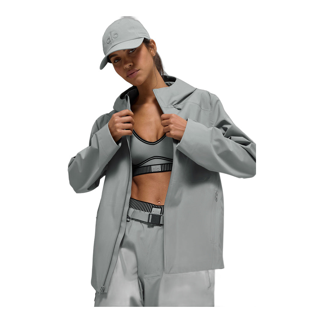 alo Alpha Shell Jacket - Lunar Grey by Alo Yoga