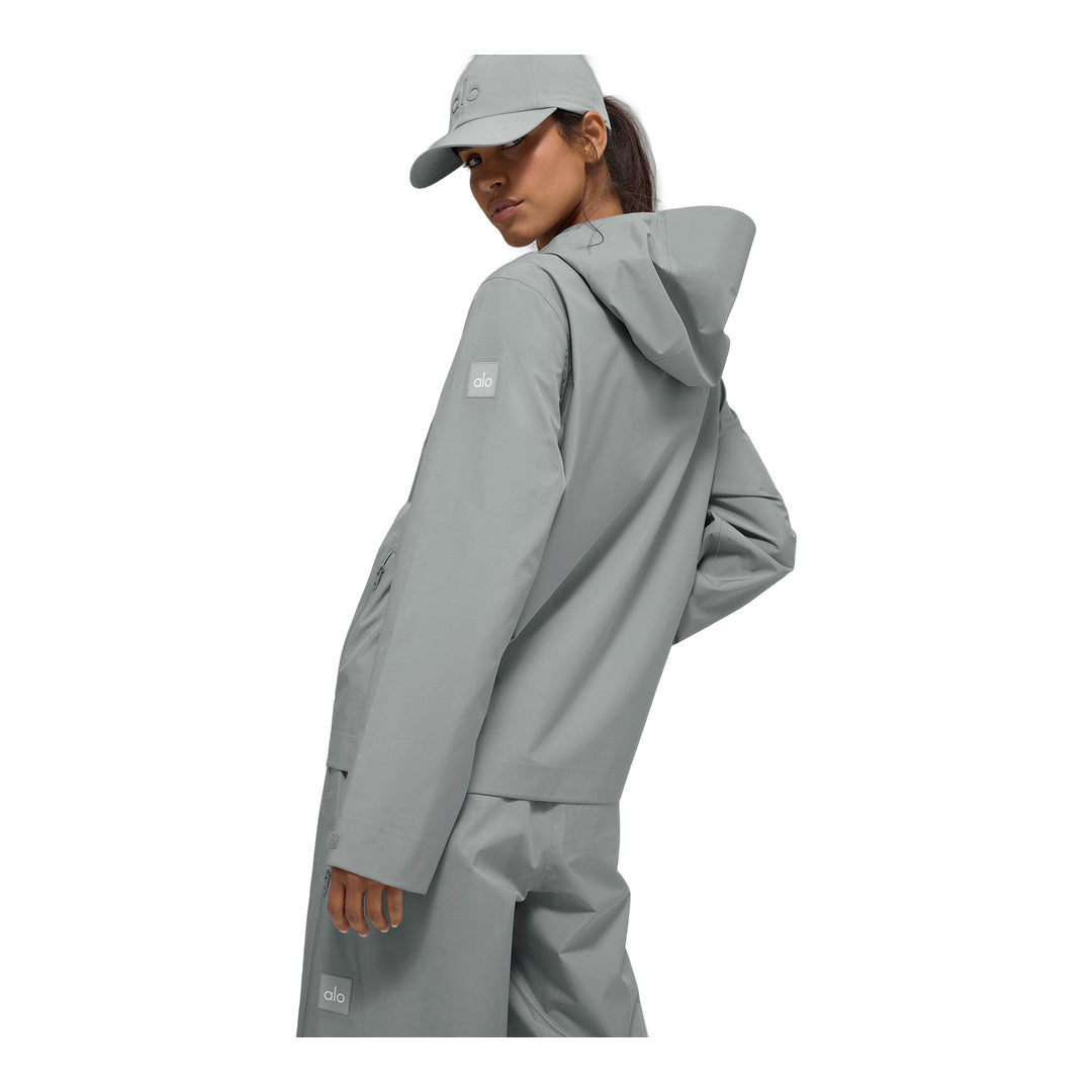alo Alpha Shell Jacket - Lunar Grey by Alo Yoga
