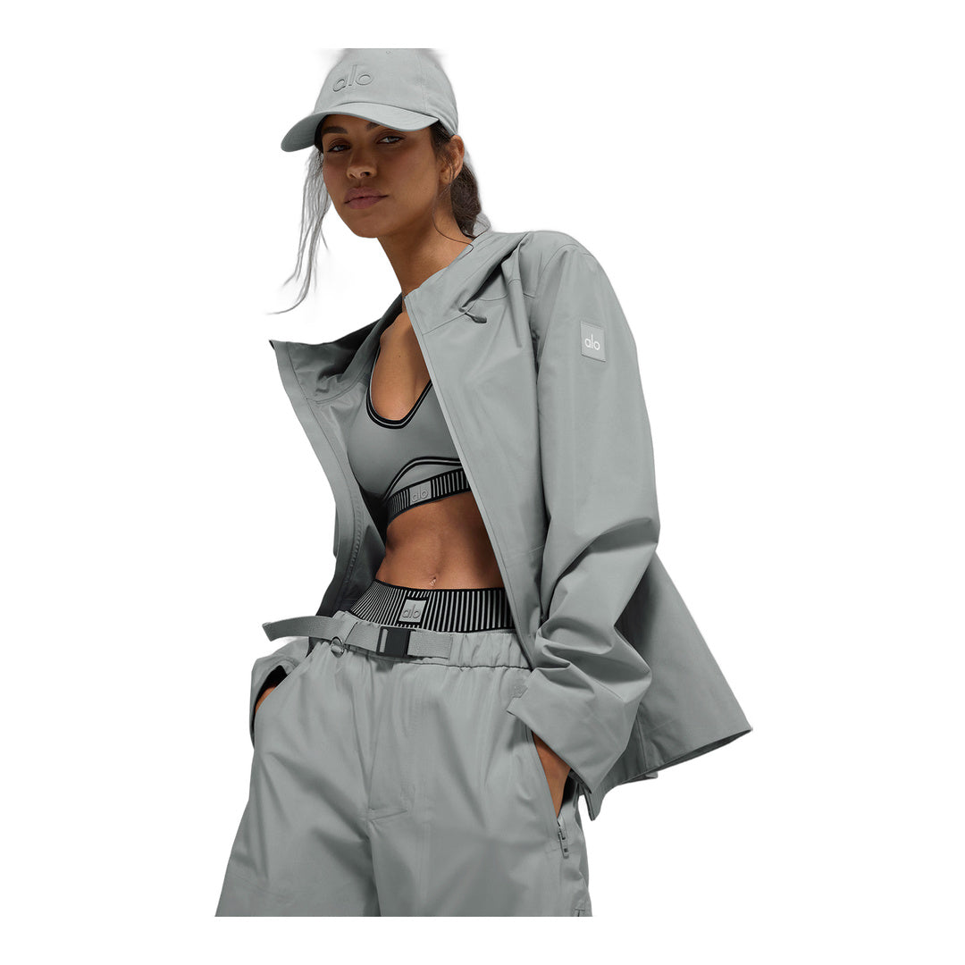 alo Alpha Shell Jacket - Lunar Grey by Alo Yoga