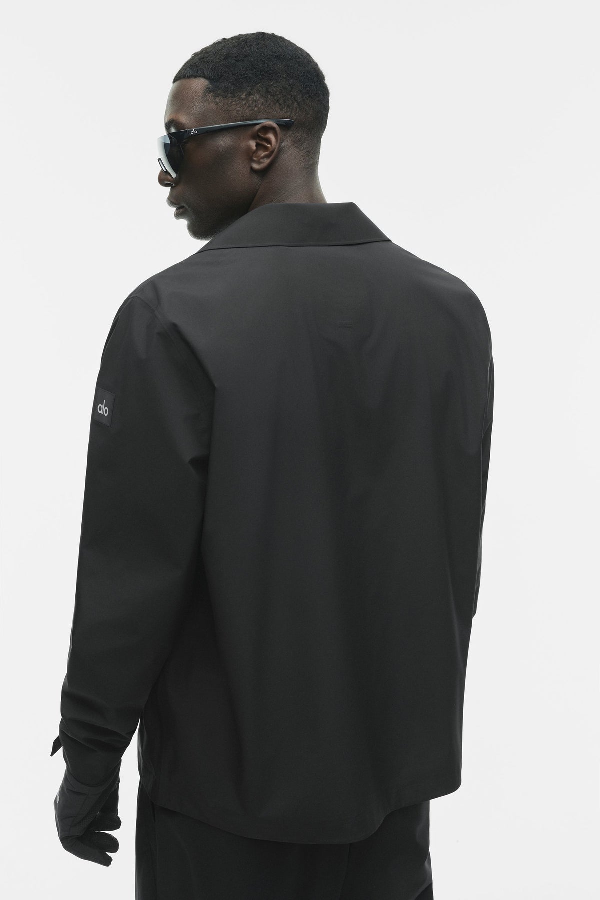 Alo Yoga Alpha Shell Overshirt in Black, product image 3 of 6