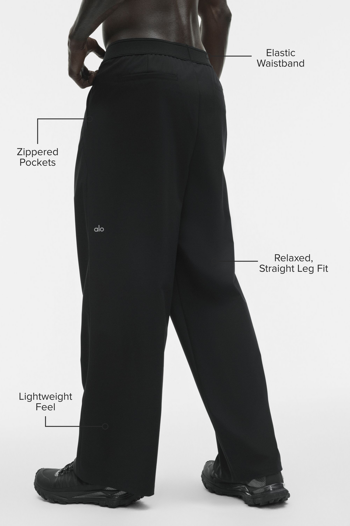 Alo Yoga Suited Trouser in Black, product image 2 of 5