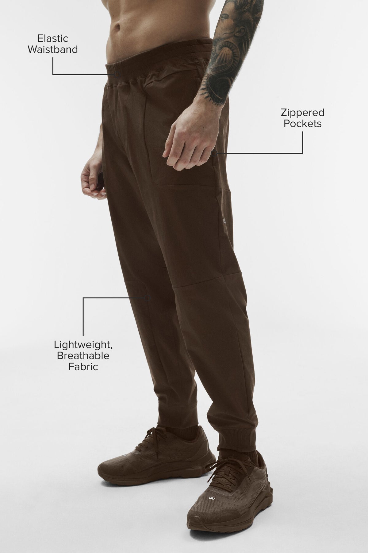 Alo Yoga Co-Op Pant (Regular) in Espresso, product image 2 of 4