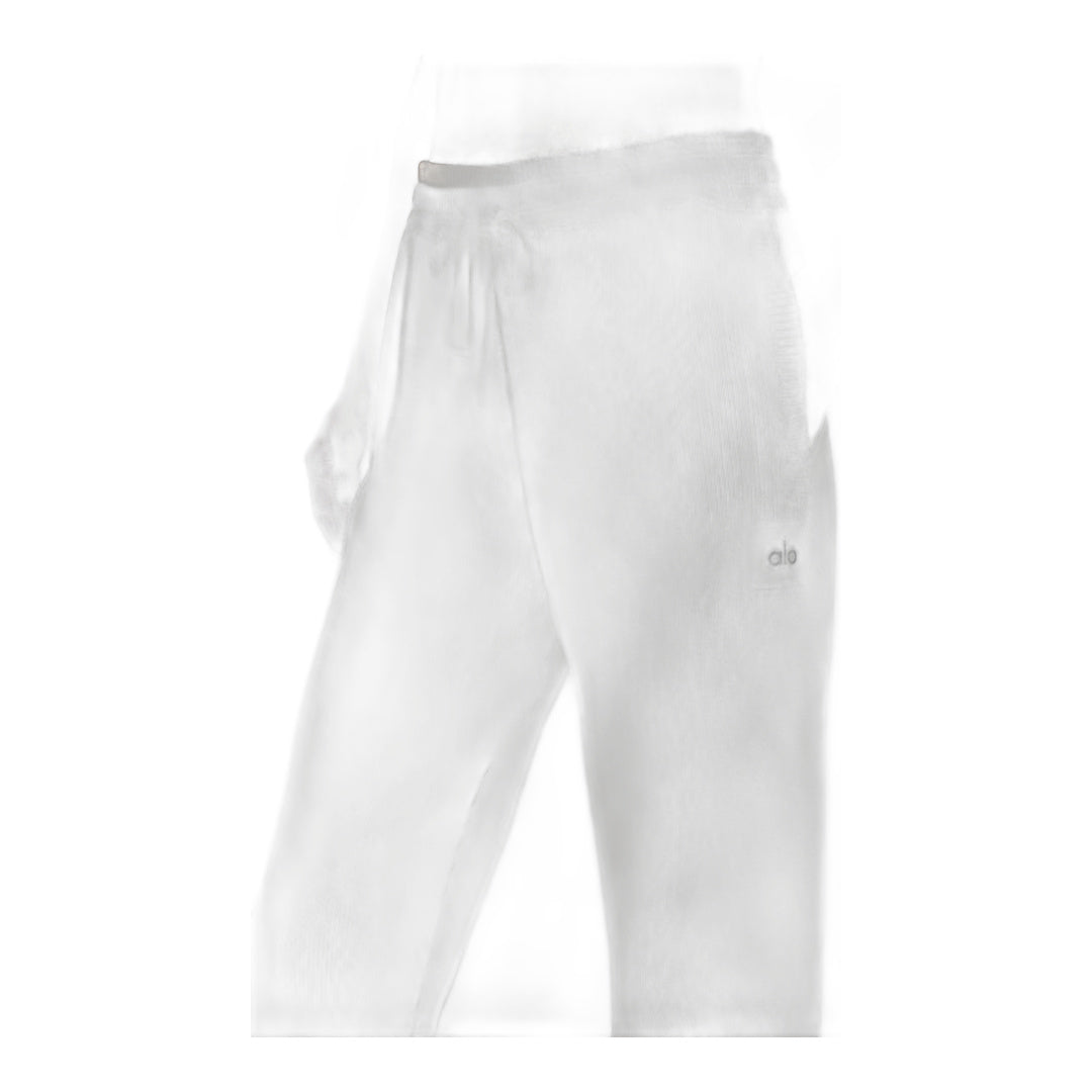 alo Scholar Straight Leg Sweatpant - Ivory by Alo Yoga