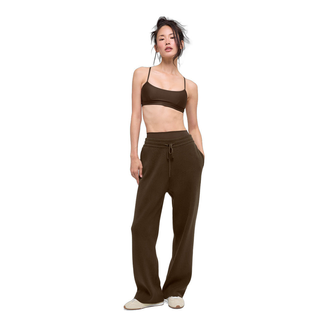alo Scholar Straight Leg Sweatpant - Espresso by Alo Yoga