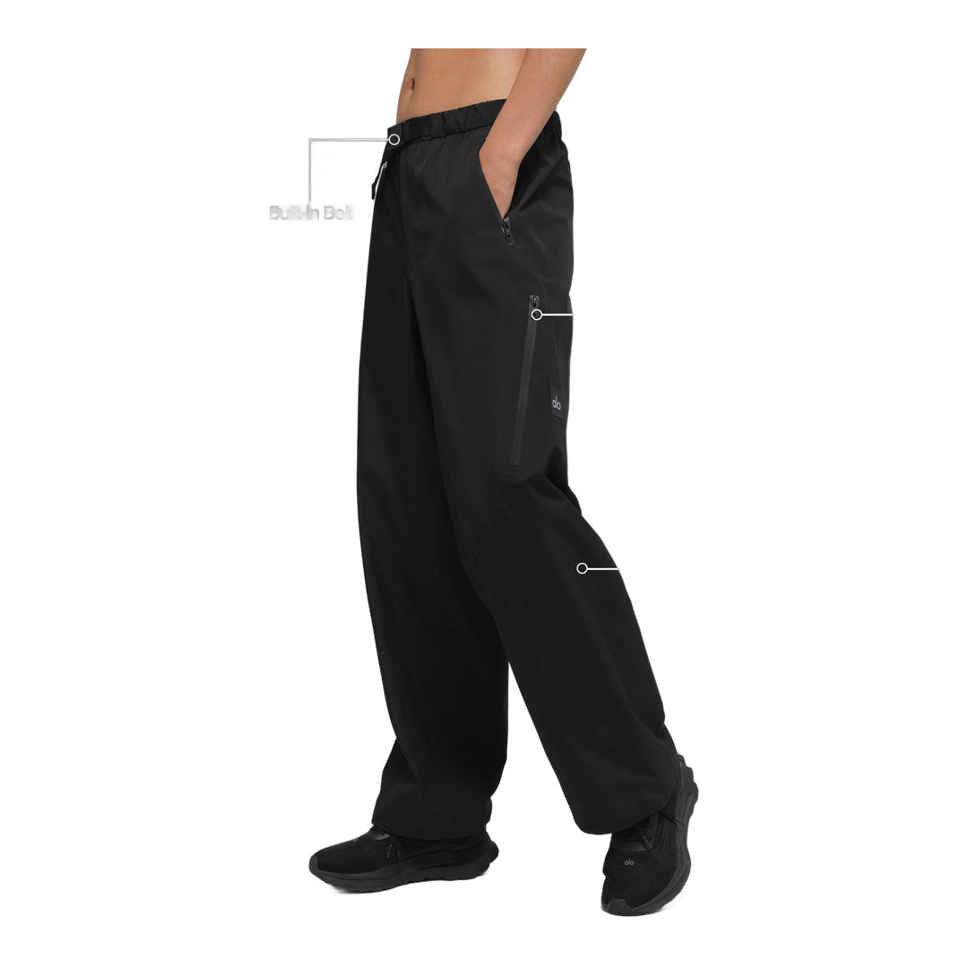 alo Alpha Shell Pant - Black by Alo Yoga