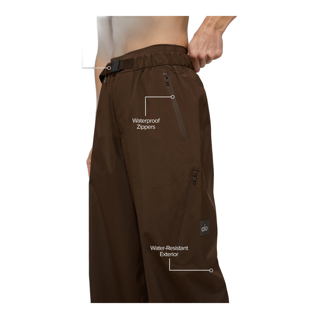 alo Alpha Shell Pant - Espresso by Alo Yoga