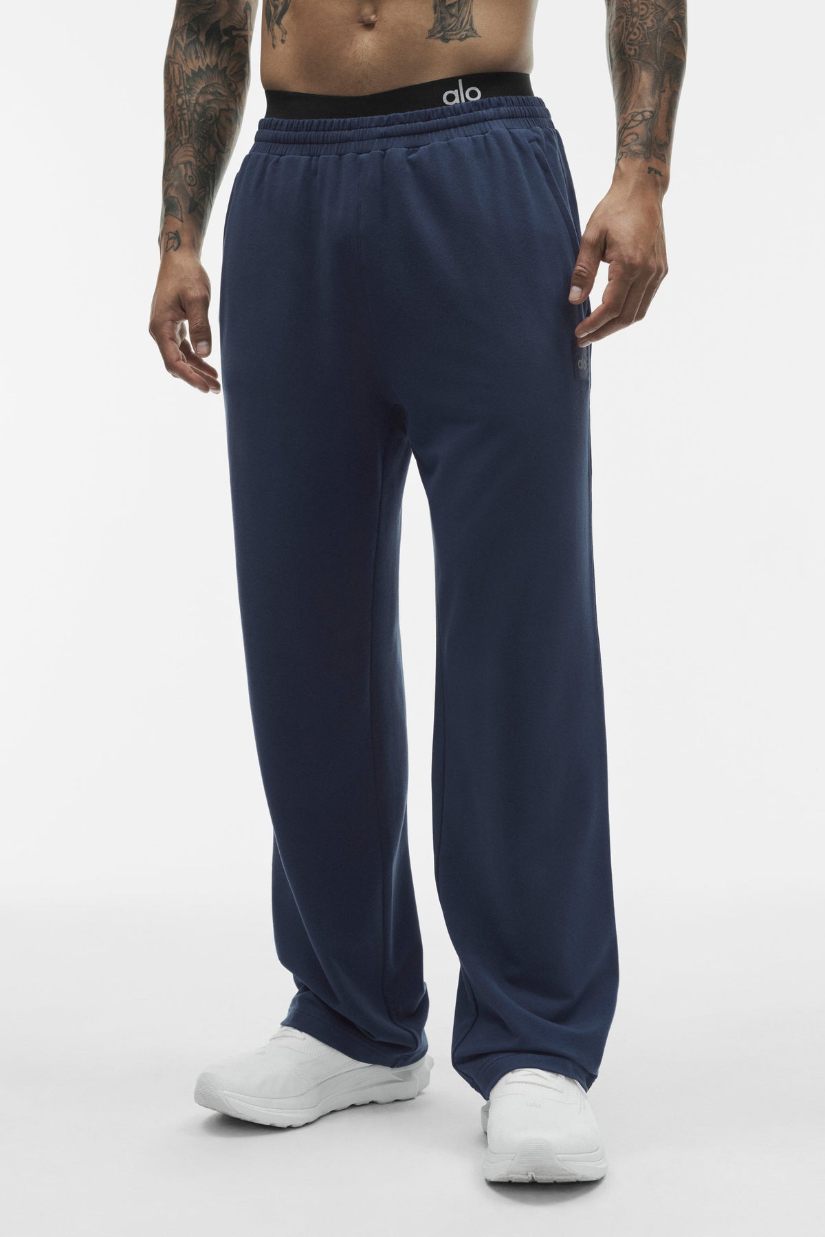 Alo Yoga Double Take Straight Leg Pant in Navy, product image 3 of 4