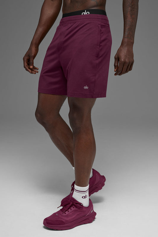 7" Conquer React Performance Short - Burgundy (M6131R)