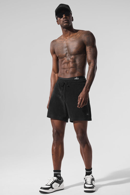 7" Coastal Terry Short - Black (M6145R)