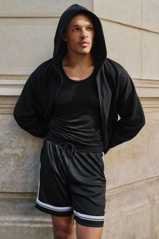 7" Key Mesh Basketball Short - Black (M6151R)