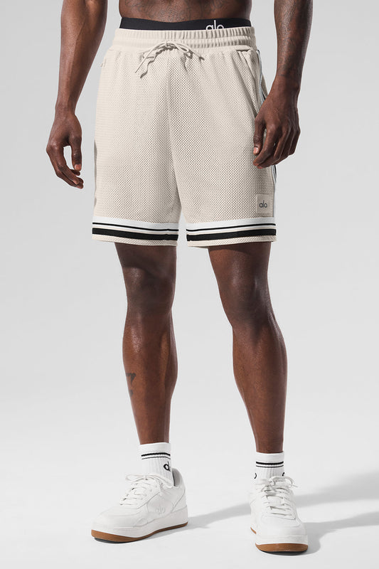 7" Key Mesh Basketball Short - Bone (M6151R)