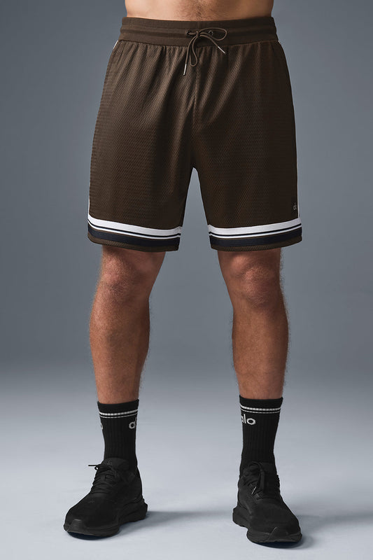 7" Key Mesh Basketball Short - Espresso (M6151R)