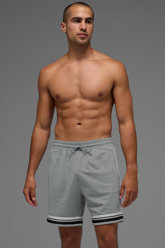 7" Key Mesh Basketball Short - Lunar Grey (M6151R)