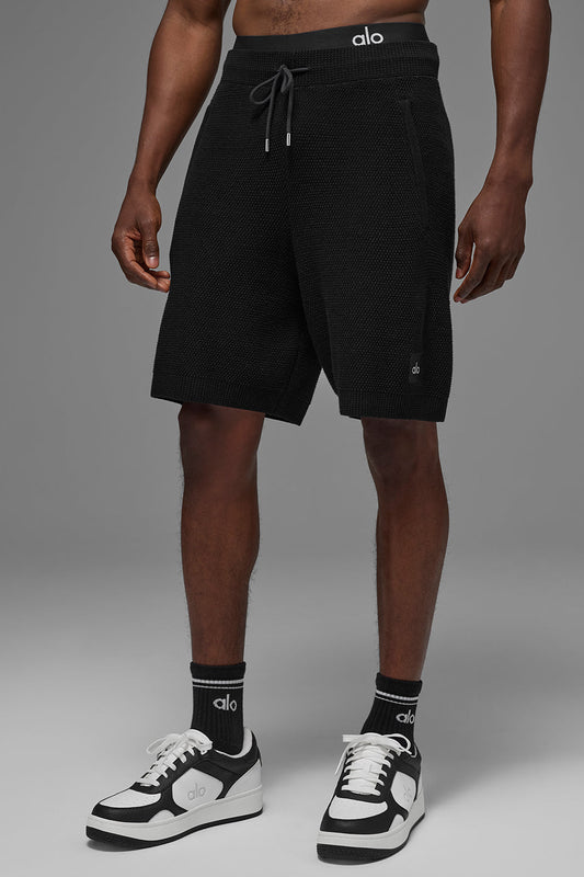 7" Sports Club Sweater Knit Short - Black (M6171R)