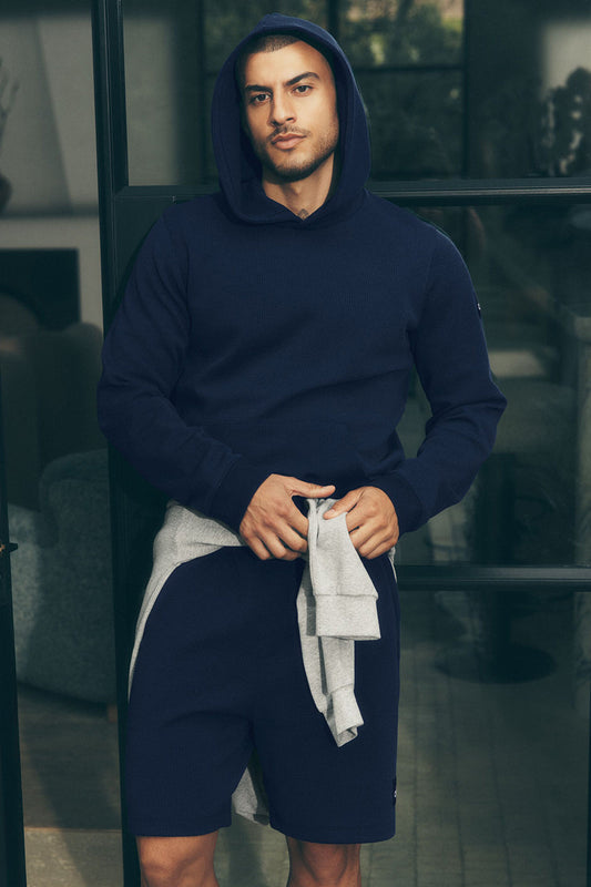7" Waffle Lounge Short - Navy (M6187R)