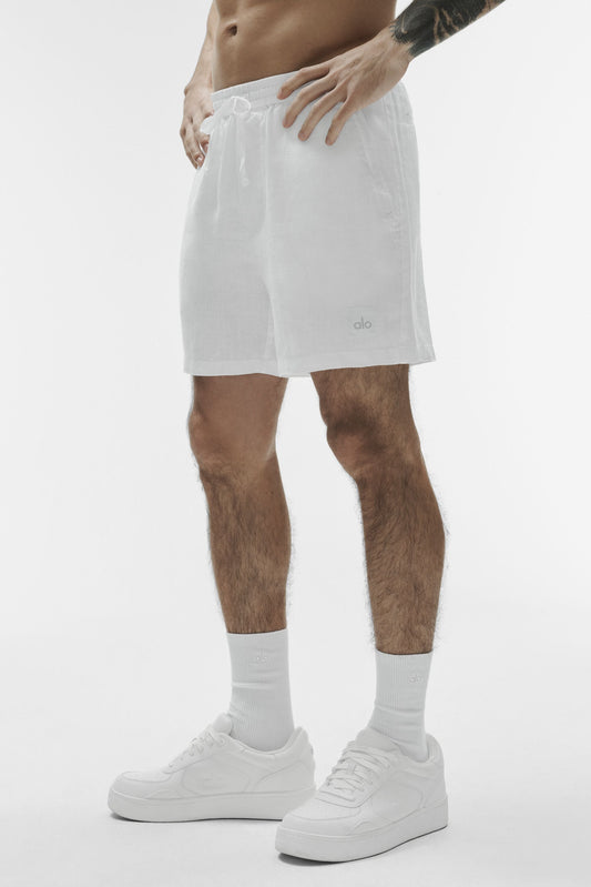 7" Linen Days Short - White (M6194R)