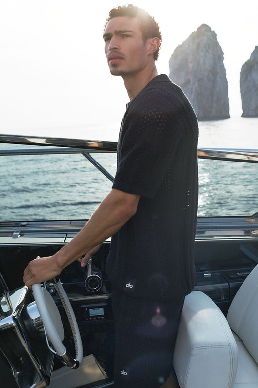 7" Coastline Knit Short - Black (M6196R)