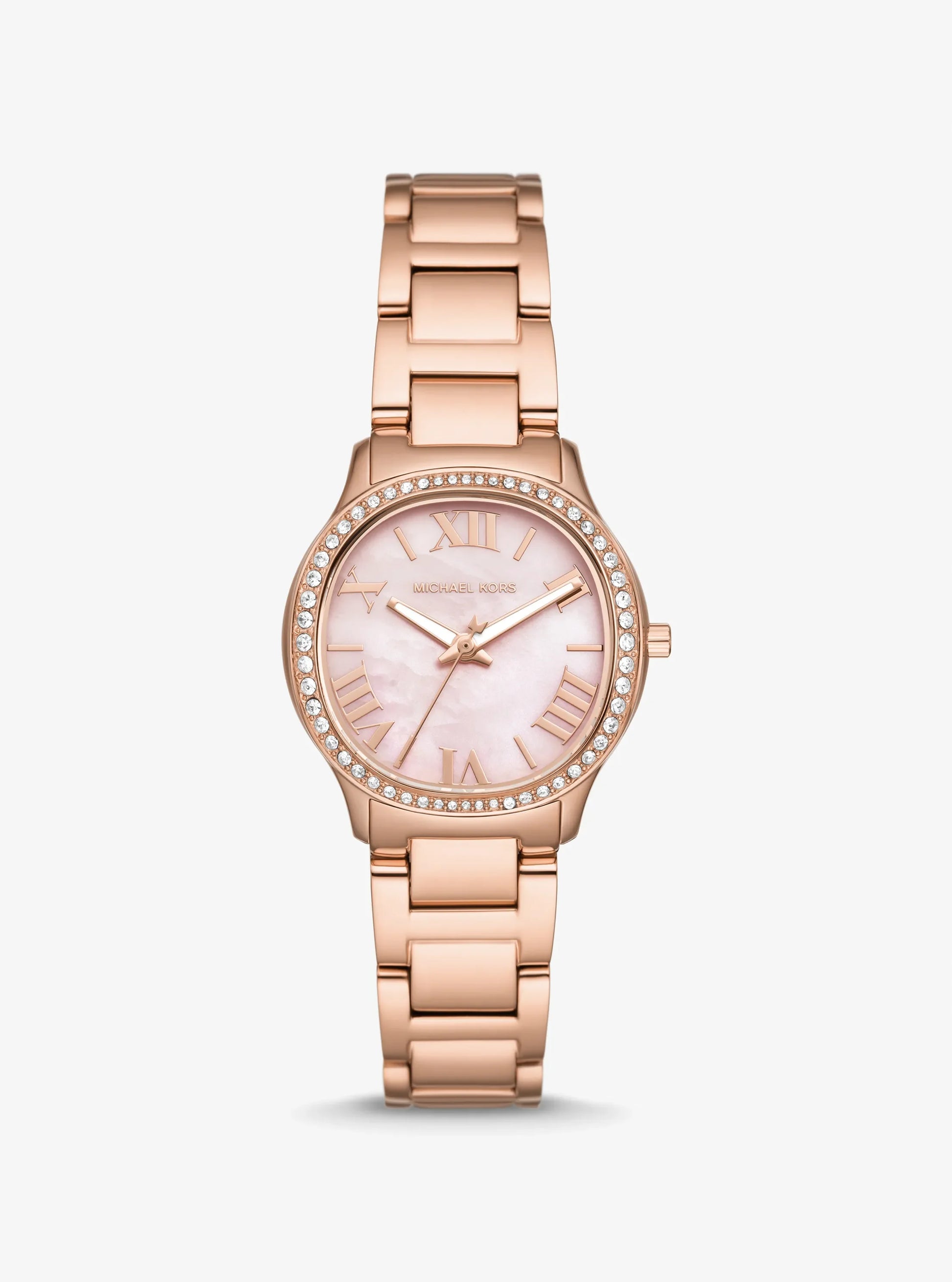 Women's Mini Sage Pavé Rose Gold-Tone Watch MK4823