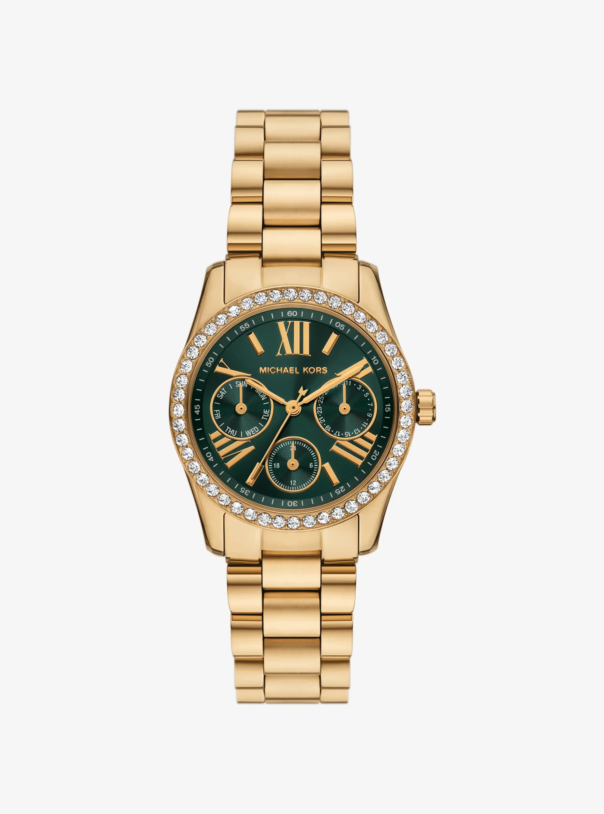Women's Mini Lexington Pavé Gold-Tone Watch MK4924