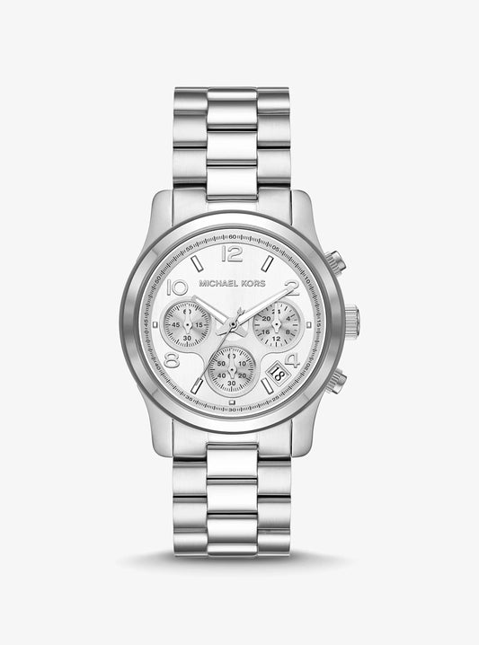 Women's Runway Silver-Tone Watch MK7325