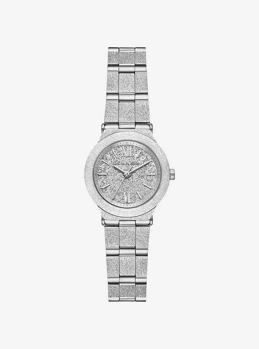 Women's Petite Billie Frosted Silver-Tone Watch MK7555