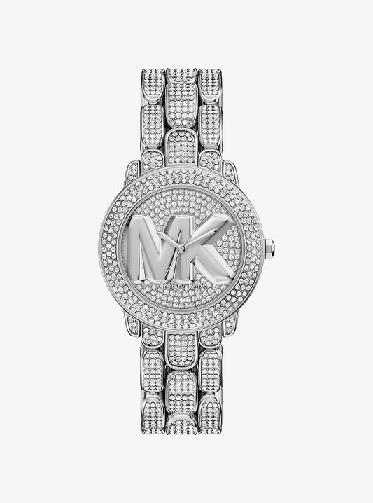 Women's Pavé Phoebe Silver-Tone Watch MK7566