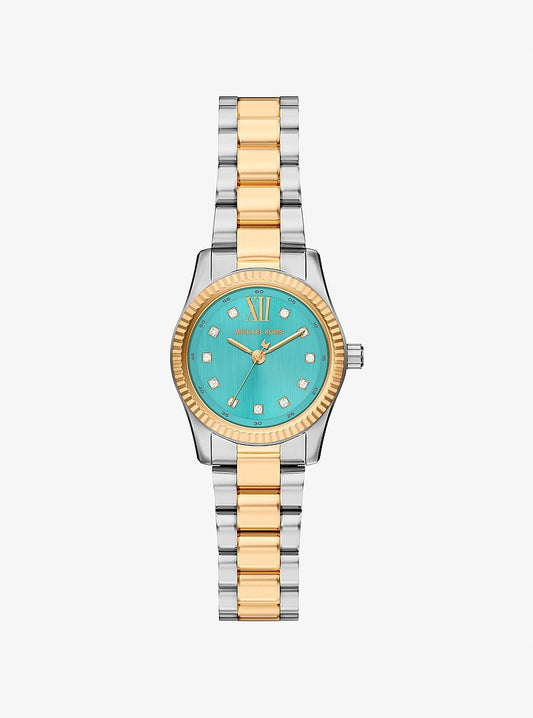 Women's Petite Lexington Pavé Two-Tone Watch MK7579
