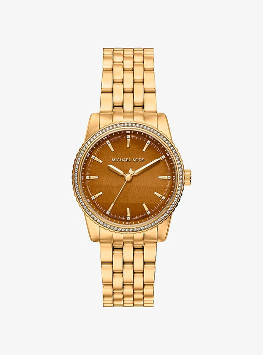 Women's Bryant Pavé Gold-Tone Watch MK7581