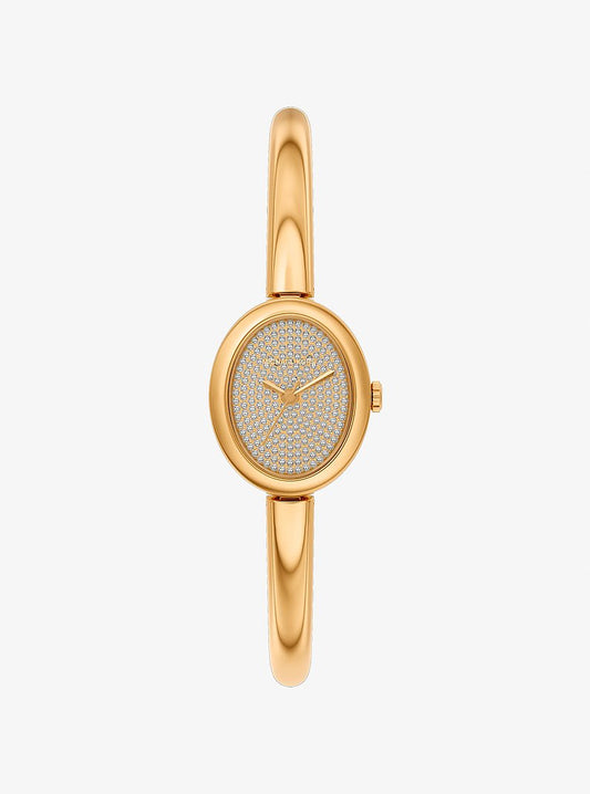 Women's Petite Maude Gold-Tone Bangle Watch MK7593