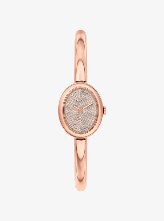 Women's Petite Maude Rose Gold-Tone Bangle Watch MK7594