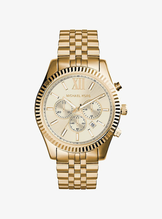 Men's Lexington Gold-Tone Watch MK8281