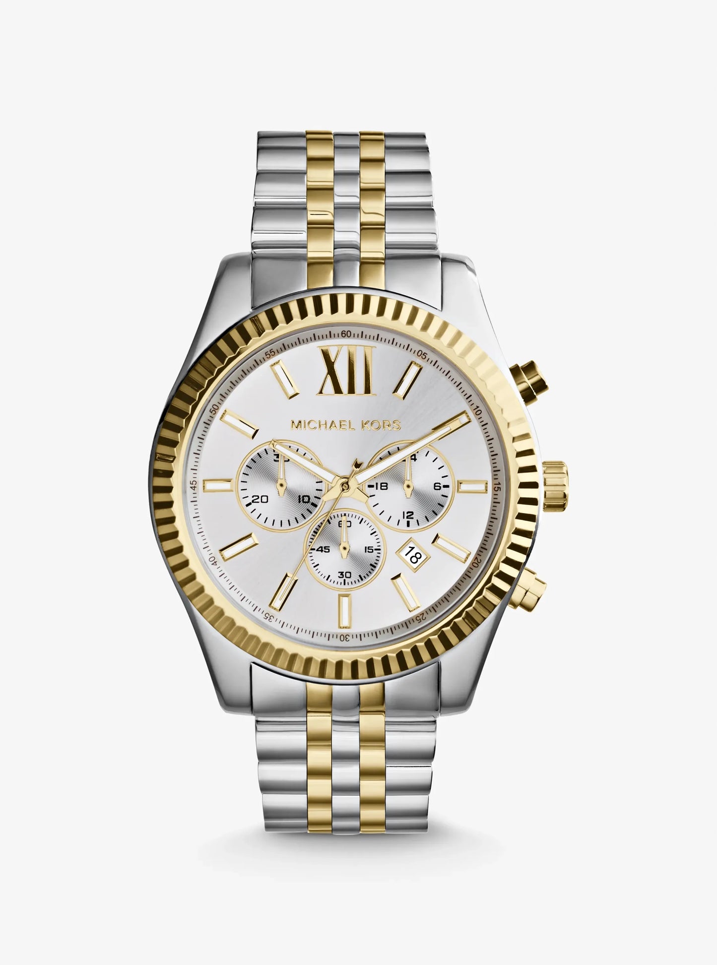 Women's Oversized Lexington Two-Tone Watch MK8344