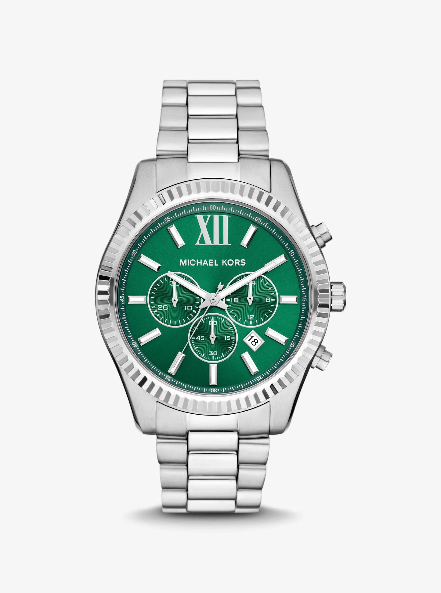 Women's Oversized Lexington Silver-Tone Watch MK9152